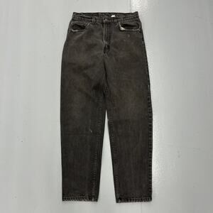 Vintage 90s Levi's 550 Black Relaxed Fit Jeans 31x31